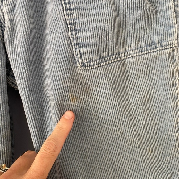 Vintage Women's Wrangler Corduroy Bellbottom Pants, 23 x 31, Light Blue Flare - Picture 3 of 11